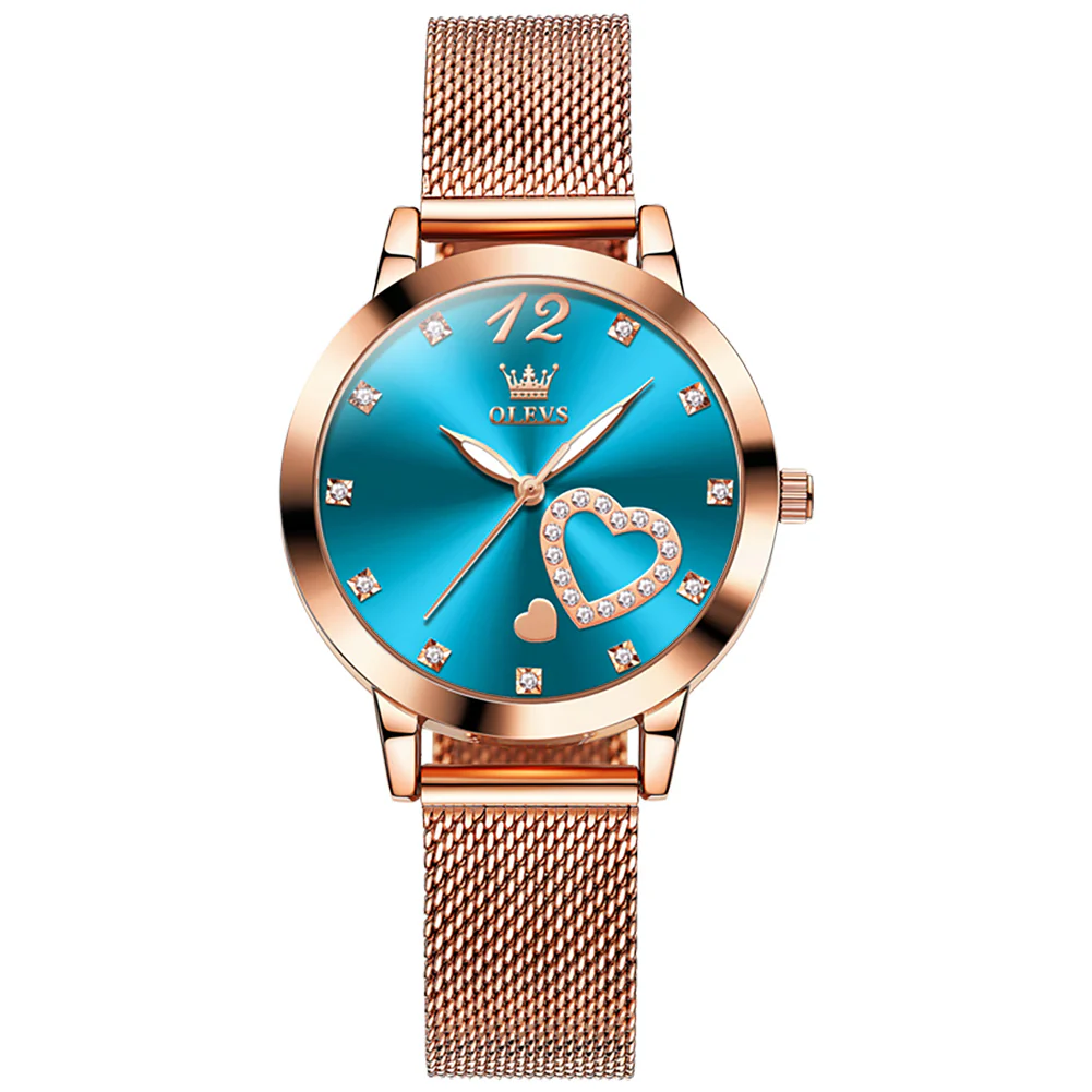 OLEVS 5189 Watch for Women Mesh Strap Fashion Rose Gold Dress Watches - Image 22