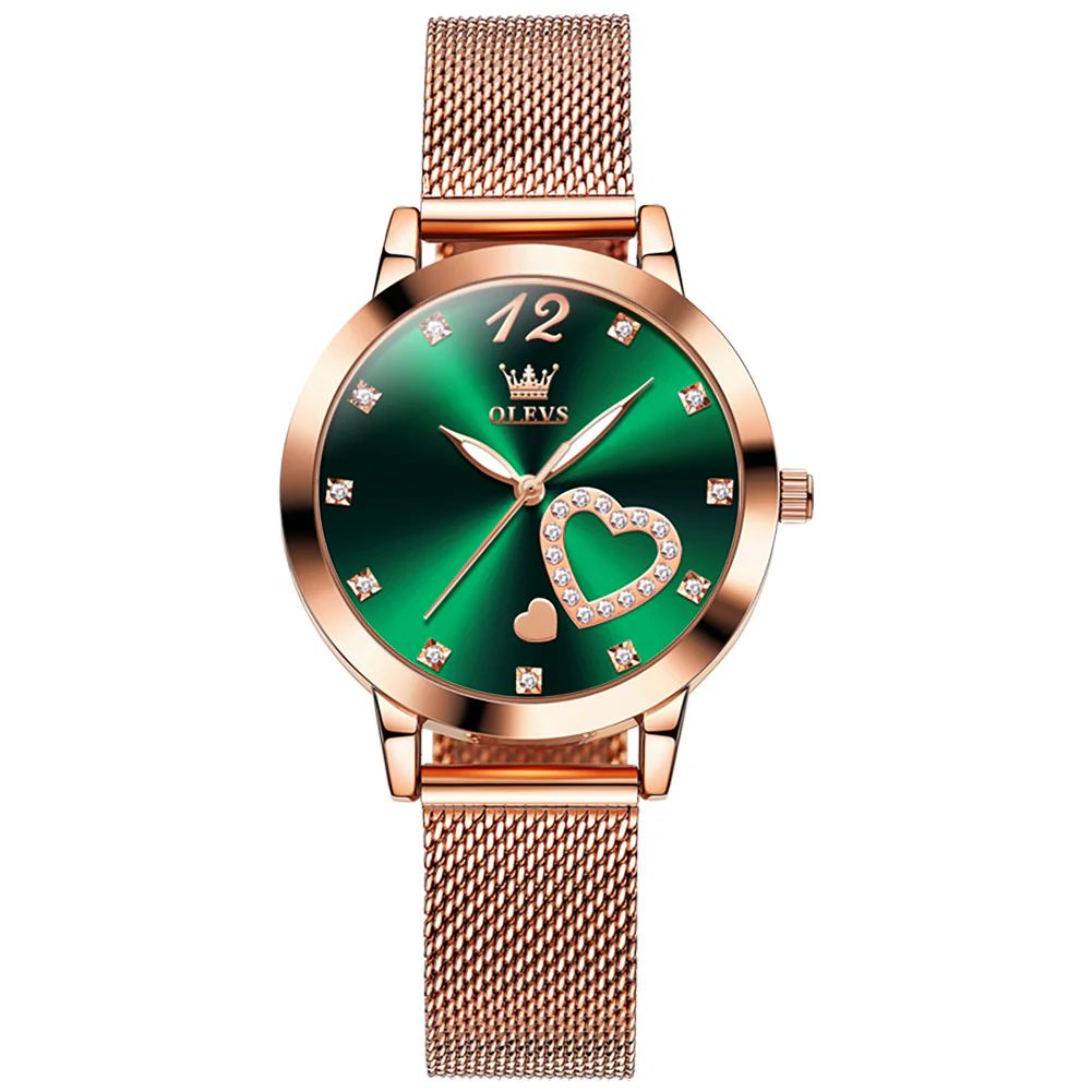 OLEVS 5189 Watch for Women Mesh Strap Fashion Rose Gold Dress Watches - Image 29