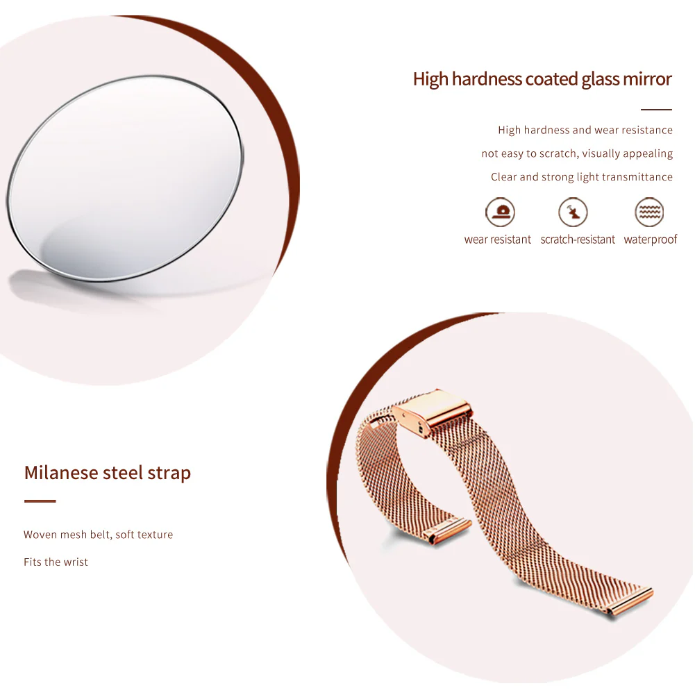 OLEVS 5189 Watch for Women Mesh Strap Fashion Rose Gold Dress Watches - Image 5