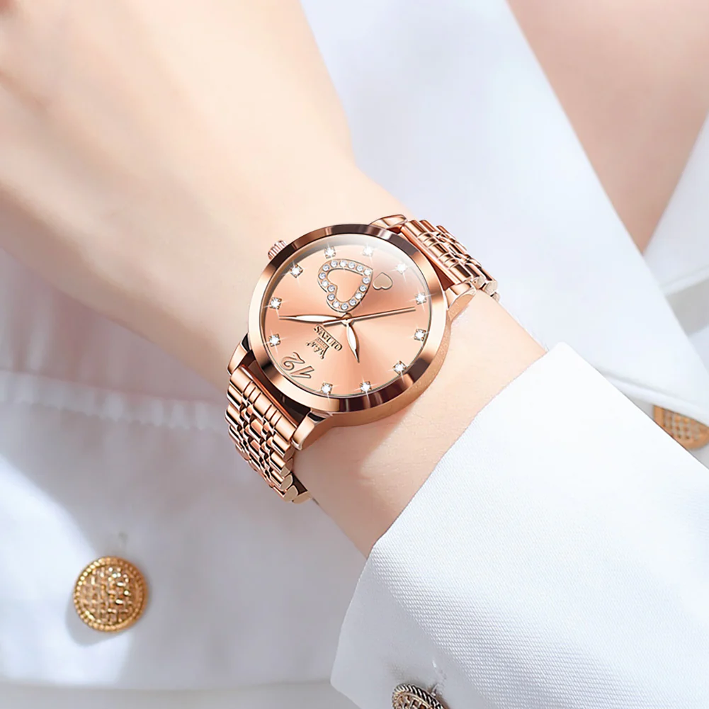 OLEVS 5189 Watch for Women Mesh Strap Fashion Rose Gold Dress Watches - Image 58