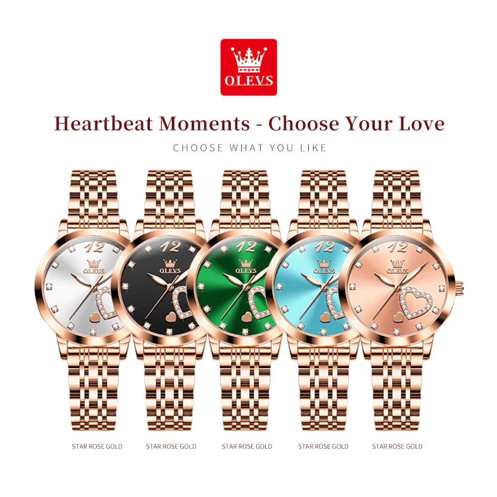 OLEVS 5189 Watch for Women Mesh Strap Fashion Rose Gold Dress Watches - Image 99
