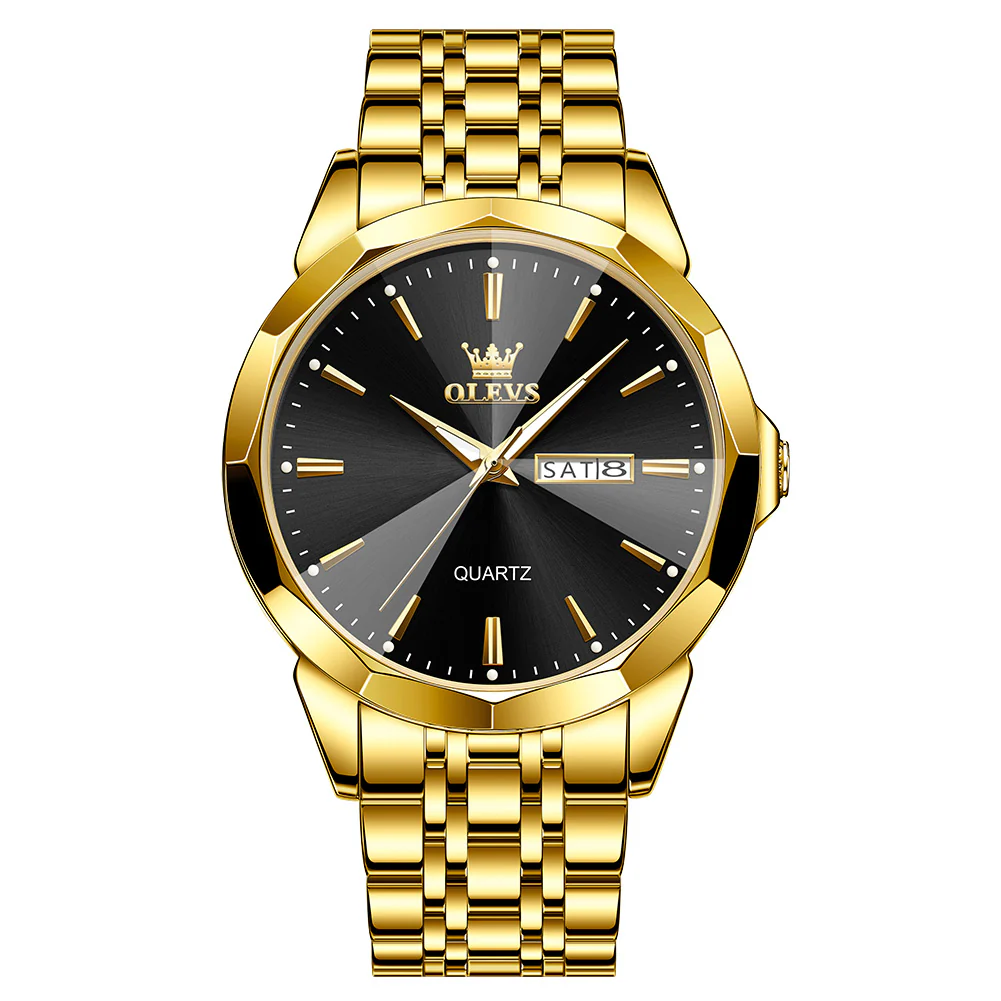 OLEVS 3615 Watches for Men,Dress Analog Quartz Mens Watch,Stainless Steel Waterproof Luminous Wristwatch,Big Face Calendar Elegant Gift for Men - Image 19