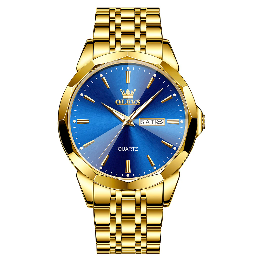 OLEVS 3615 Watches for Men,Dress Analog Quartz Mens Watch,Stainless Steel Waterproof Luminous Wristwatch,Big Face Calendar Elegant Gift for Men - Image 25