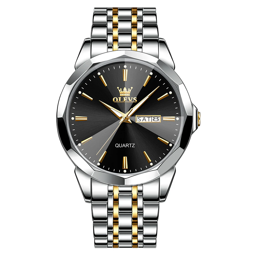 OLEVS 3615 Watches for Men,Dress Analog Quartz Mens Watch,Stainless Steel Waterproof Luminous Wristwatch,Big Face Calendar Elegant Gift for Men - Image 37