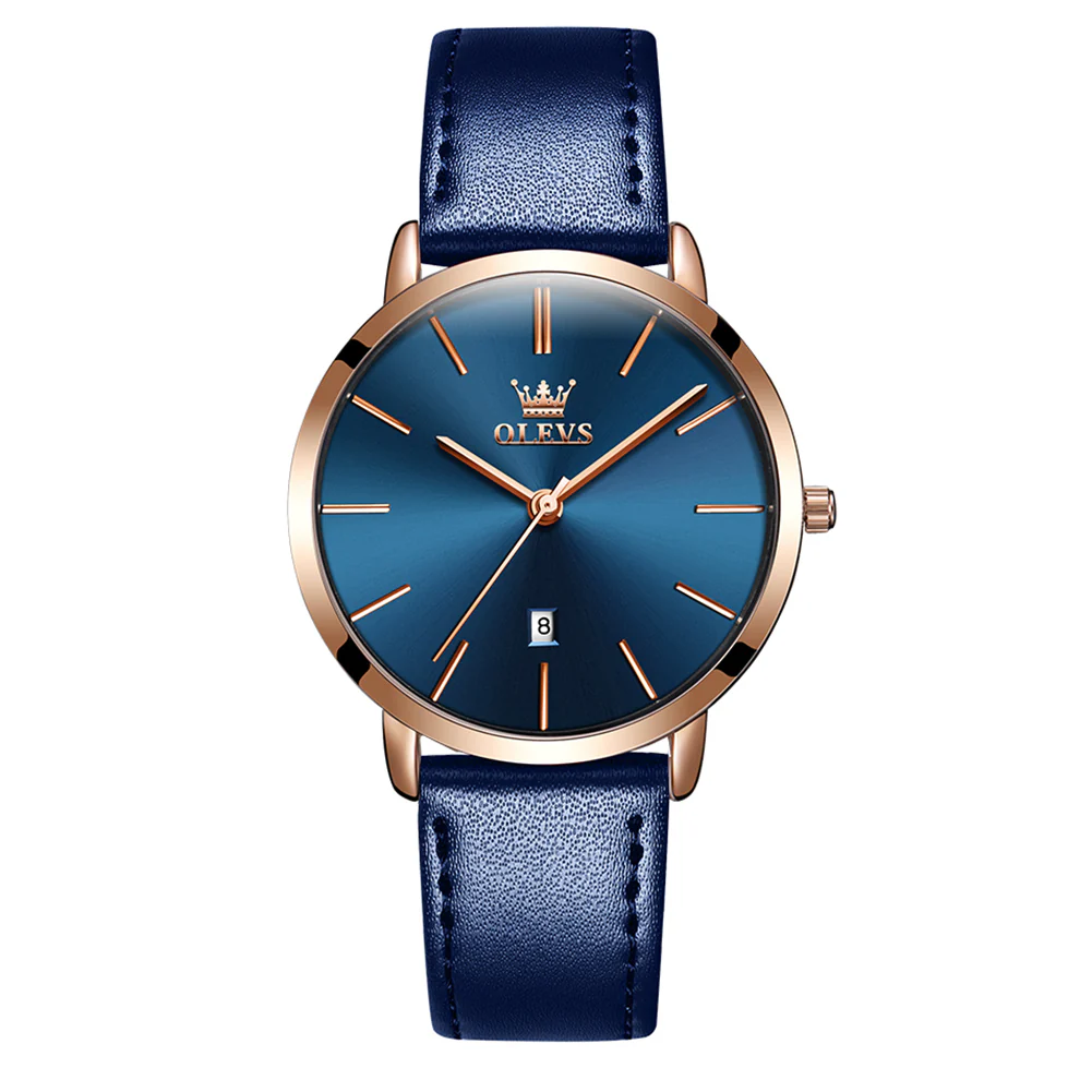 OLEVS 5869 Women Watches Ultra Thin 6.5mm Minimalist Dress Fashion Leather Strap Quartz Waterproof Casual Women Wrist Watch - Image 13
