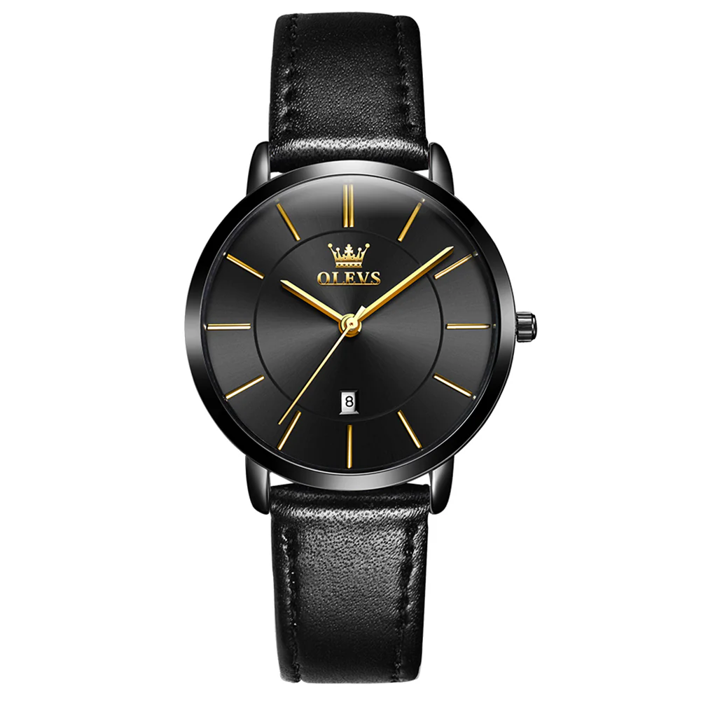 OLEVS 5869 Women Watches Ultra Thin 6.5mm Minimalist Dress Fashion Leather Strap Quartz Waterproof Casual Women Wrist Watch - Image 25