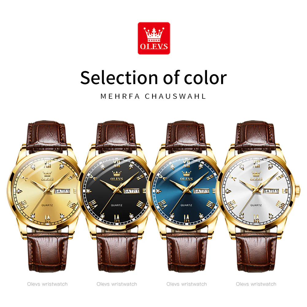 OLEVS 6896 Elegant Men's Watch: Classic Design, High Quality, Waterproof, Luminous - Image 24