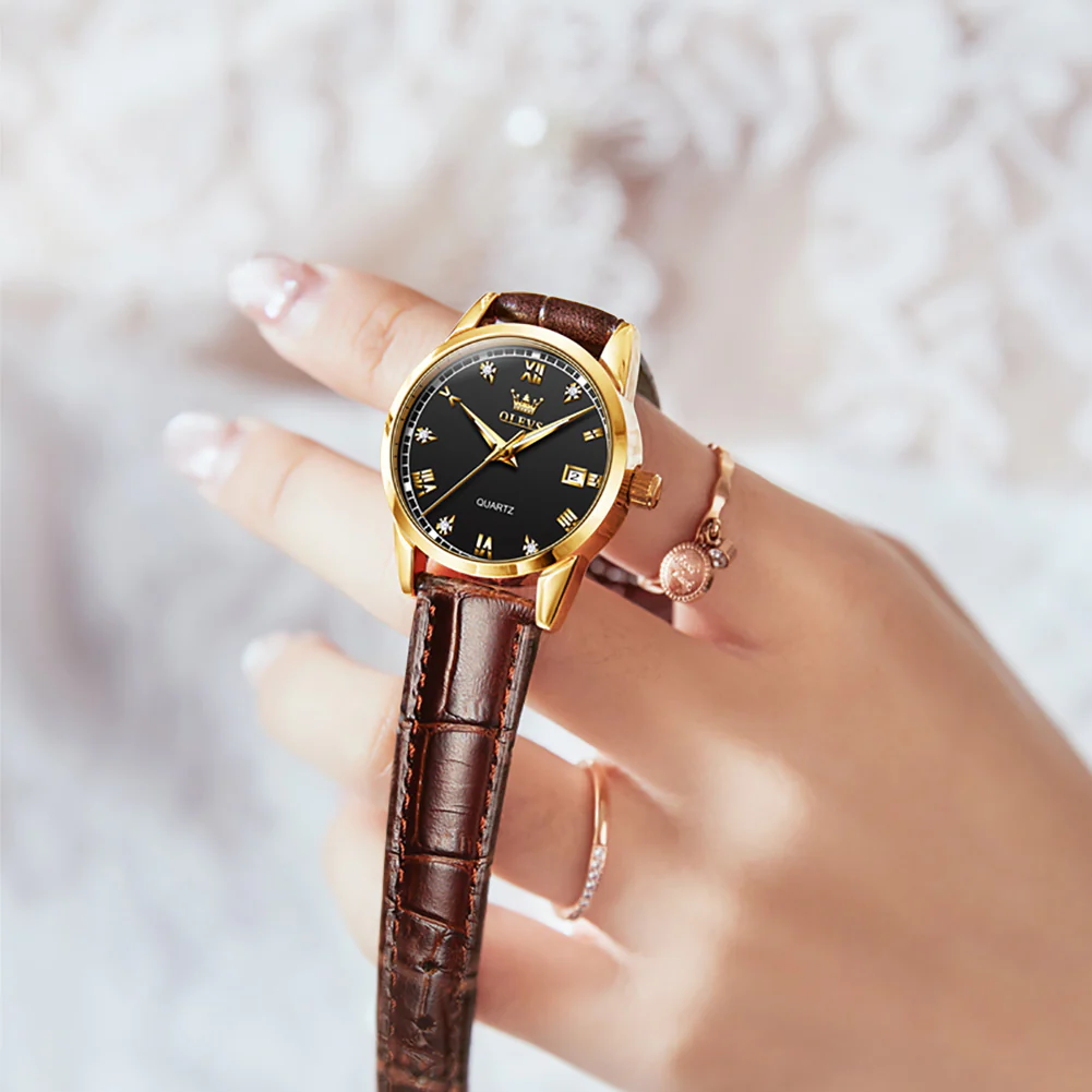 OLEVS 6896 Elegant Women's Watch: Classic Design, High Quality, Waterproof, Luminous - Image 4