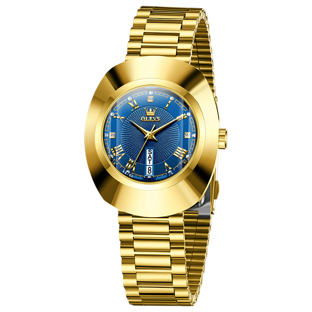 OLEVS 7008 Women's Quartz Watch with Date and Weekday Sub-Dials, Diamond Accents, Roman Numerals, 3ATM Water Resistance - Image 7