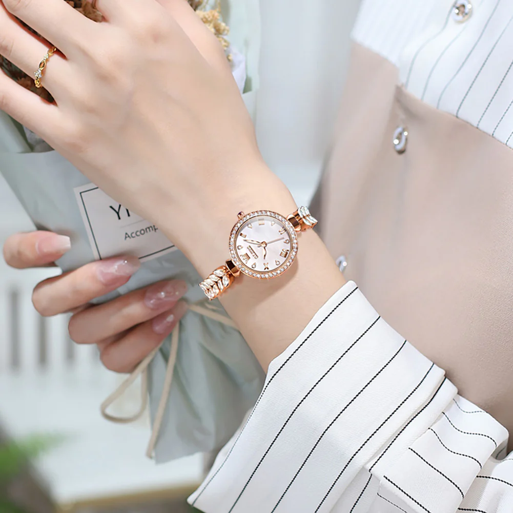 OLEVS 9971 Mermaid Full Diamond Quartz Women's Watch: Waterproof, Luminous, Fully Diamond-Set, Mermaid-Themed Design. - Image 10