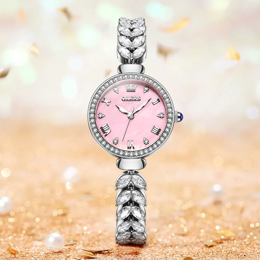 OLEVS 9971 Mermaid Full Diamond Quartz Women's Watch: Waterproof, Luminous, Fully Diamond-Set, Mermaid-Themed Design. - Image 27