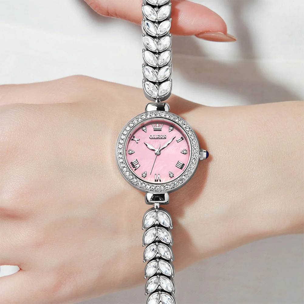 OLEVS 9971 Mermaid Full Diamond Quartz Women's Watch: Waterproof, Luminous, Fully Diamond-Set, Mermaid-Themed Design. - Image 34