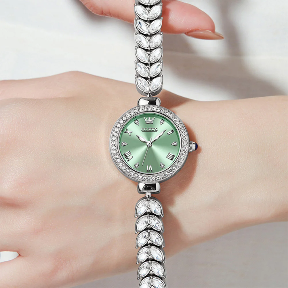 OLEVS 9971 Mermaid Full Diamond Quartz Women's Watch: Waterproof, Luminous, Fully Diamond-Set, Mermaid-Themed Design. - Image 56