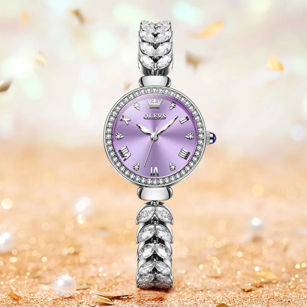 OLEVS 9971 Mermaid Full Diamond Quartz Women's Watch: Waterproof, Luminous, Fully Diamond-Set, Mermaid-Themed Design. - Image 60