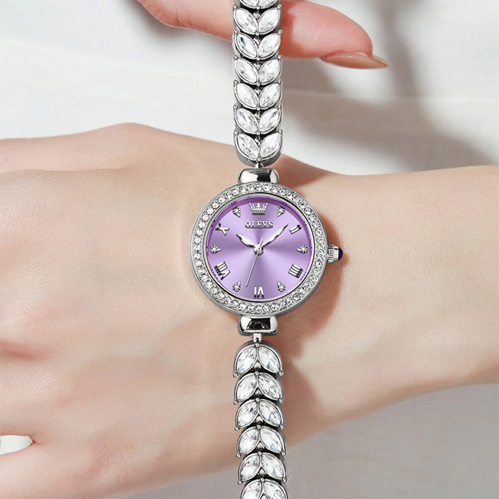 OLEVS 9971 Mermaid Full Diamond Quartz Women's Watch: Waterproof, Luminous, Fully Diamond-Set, Mermaid-Themed Design. - Image 68
