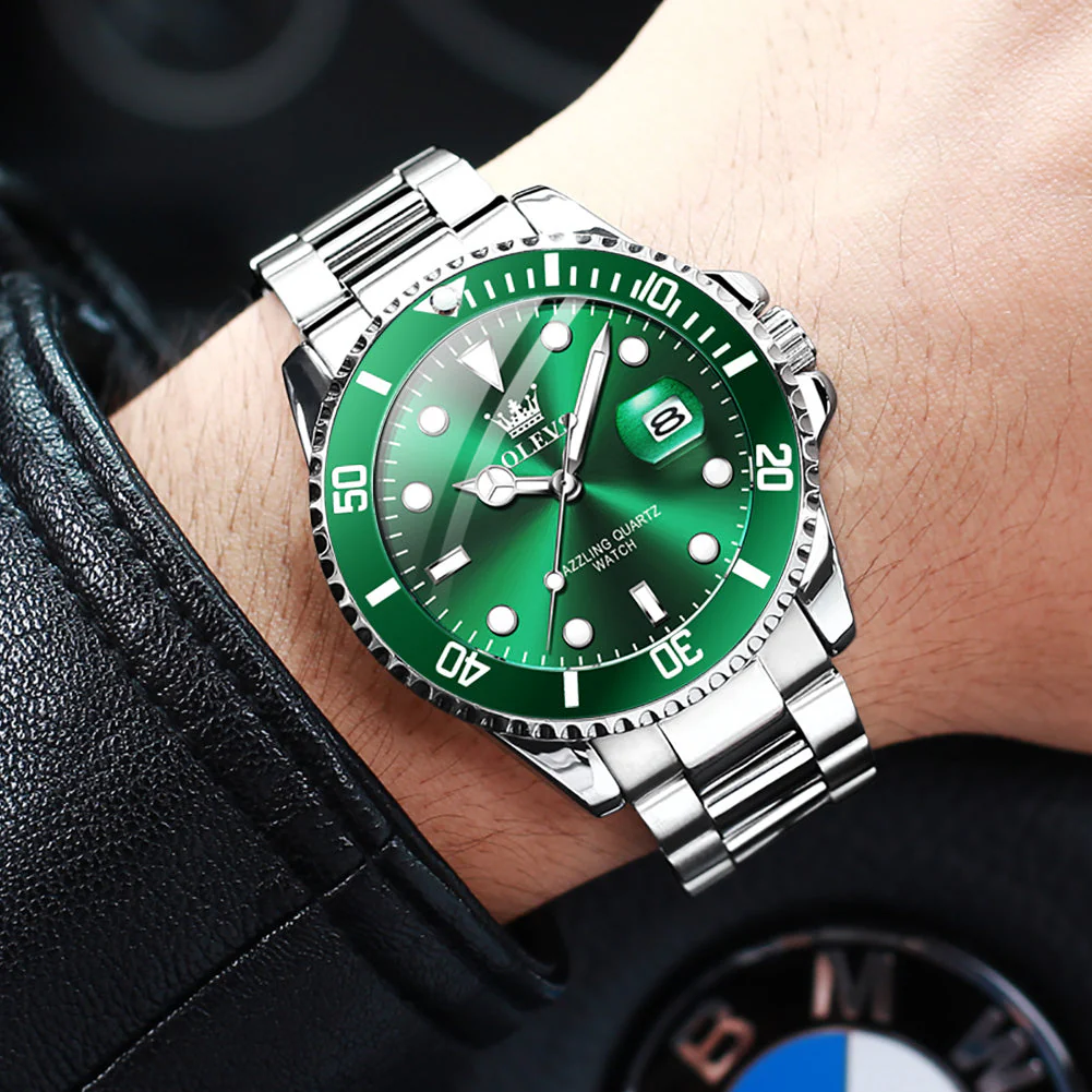 OLEVS 5885 Mens Watch Big Face Casual Dress Wrist Watch Waterproof Luminous - Image 9