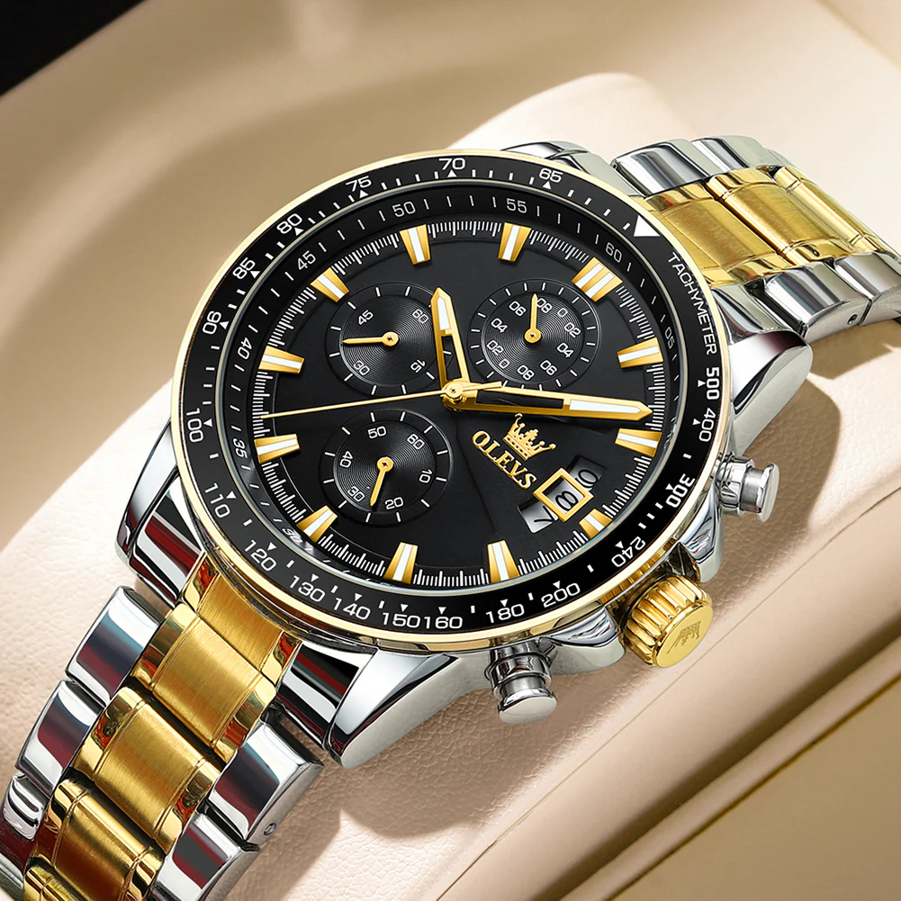 OLEVS TY705 Men's Quartz Watch, Elegant Business Style, 3 Sub-Dials, 3ATM Water Resistance, Luminous Hands - Image 28