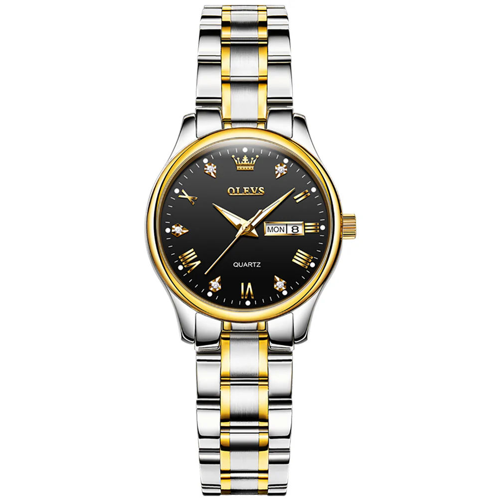OLEVS 5563 Watch for Women Diamond Fashion Elegant Dress Ladies Watch Two Tone Wrist Watches Waterproof Luminous - Image 13