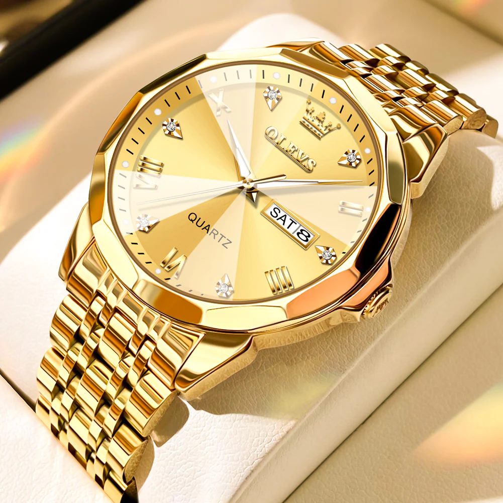 OLEVS 9931 Watches for Men Diamond Dress Luxury Casual Fashion Wrist Watch Waterproof Luminou - Image 11