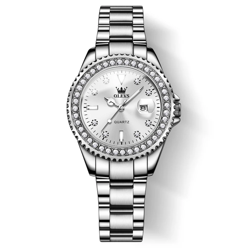 OLEVS 9945 Womens Watches Diamond Luxury Dress Gold Wrist Watch Waterproof Luminous - Image 22