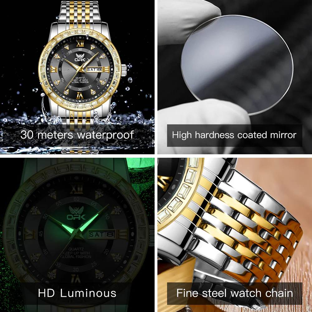 OPK 8174 Stainless Steel Quartz Business-Style Men's Watch - Image 19