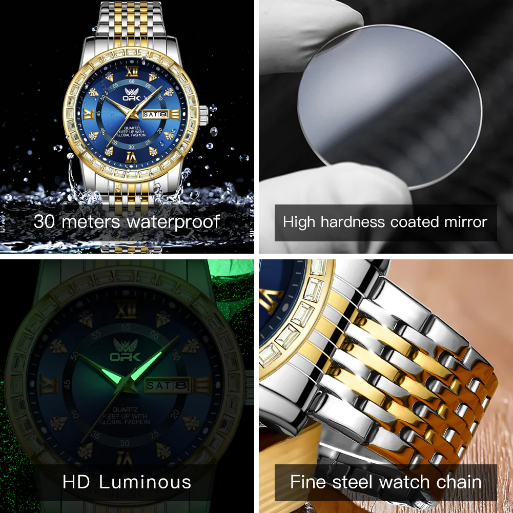 OPK 8174 Stainless Steel Quartz Business-Style Men's Watch - Image 24