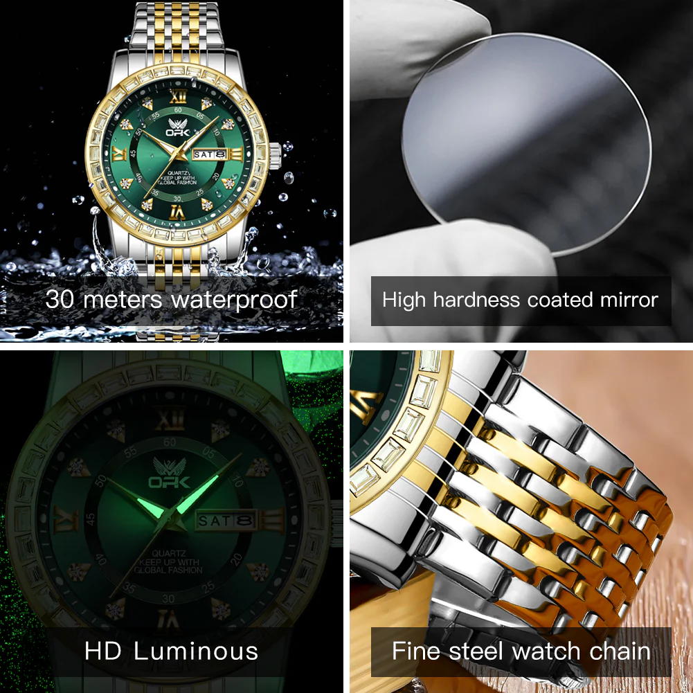 OPK 8174 Stainless Steel Quartz Business-Style Men's Watch - Image 29